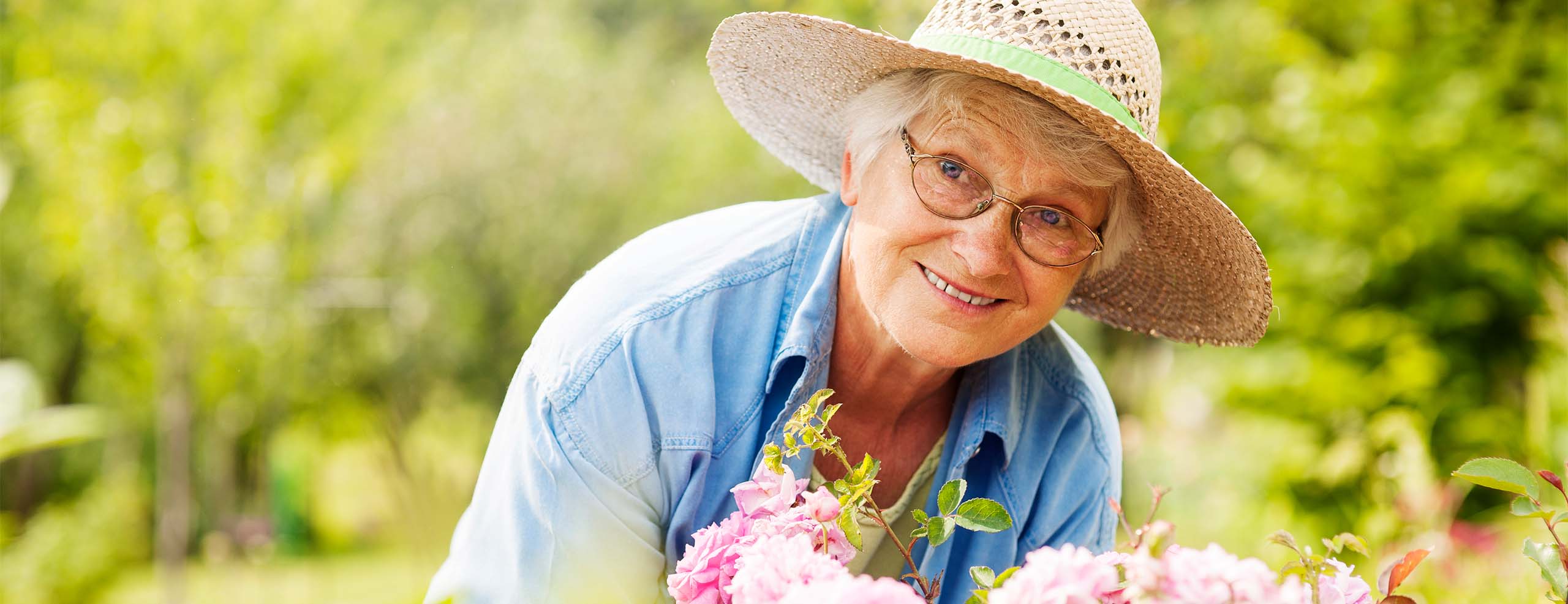 woman in garden