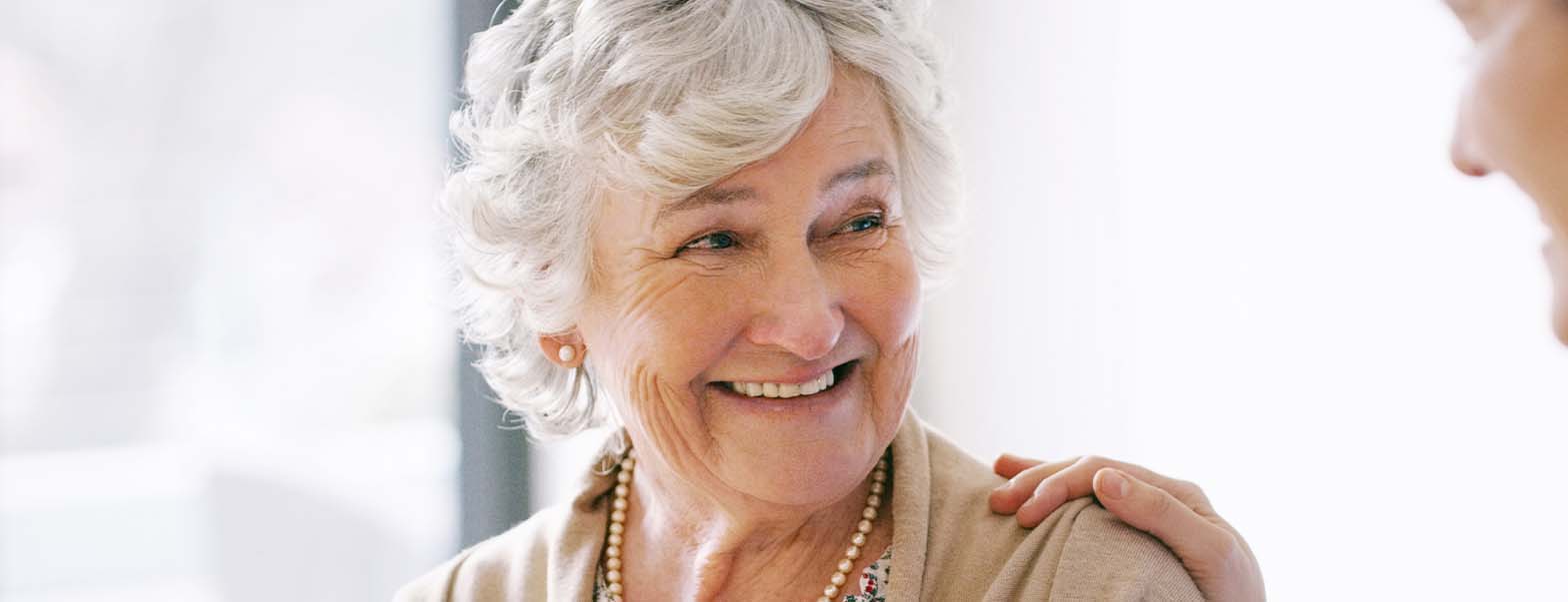 woman talking to nurse