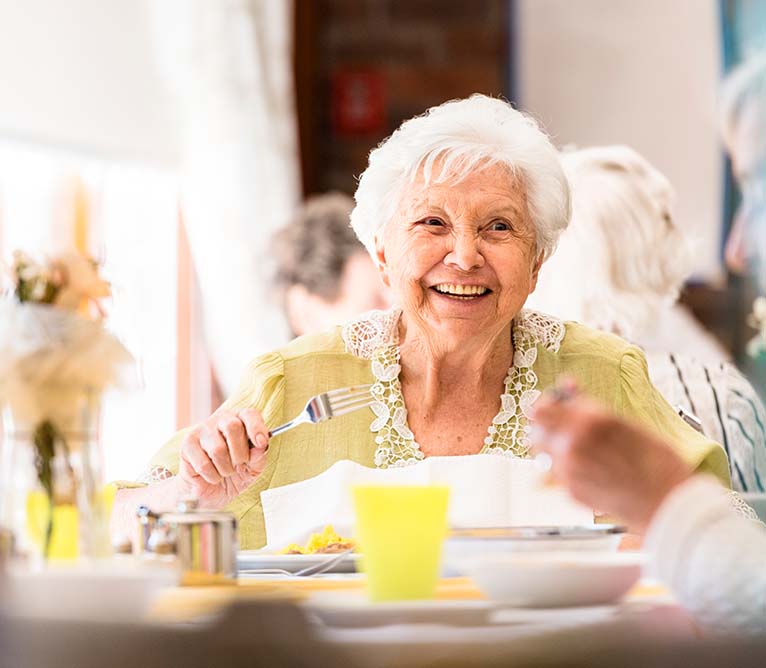 women smiling